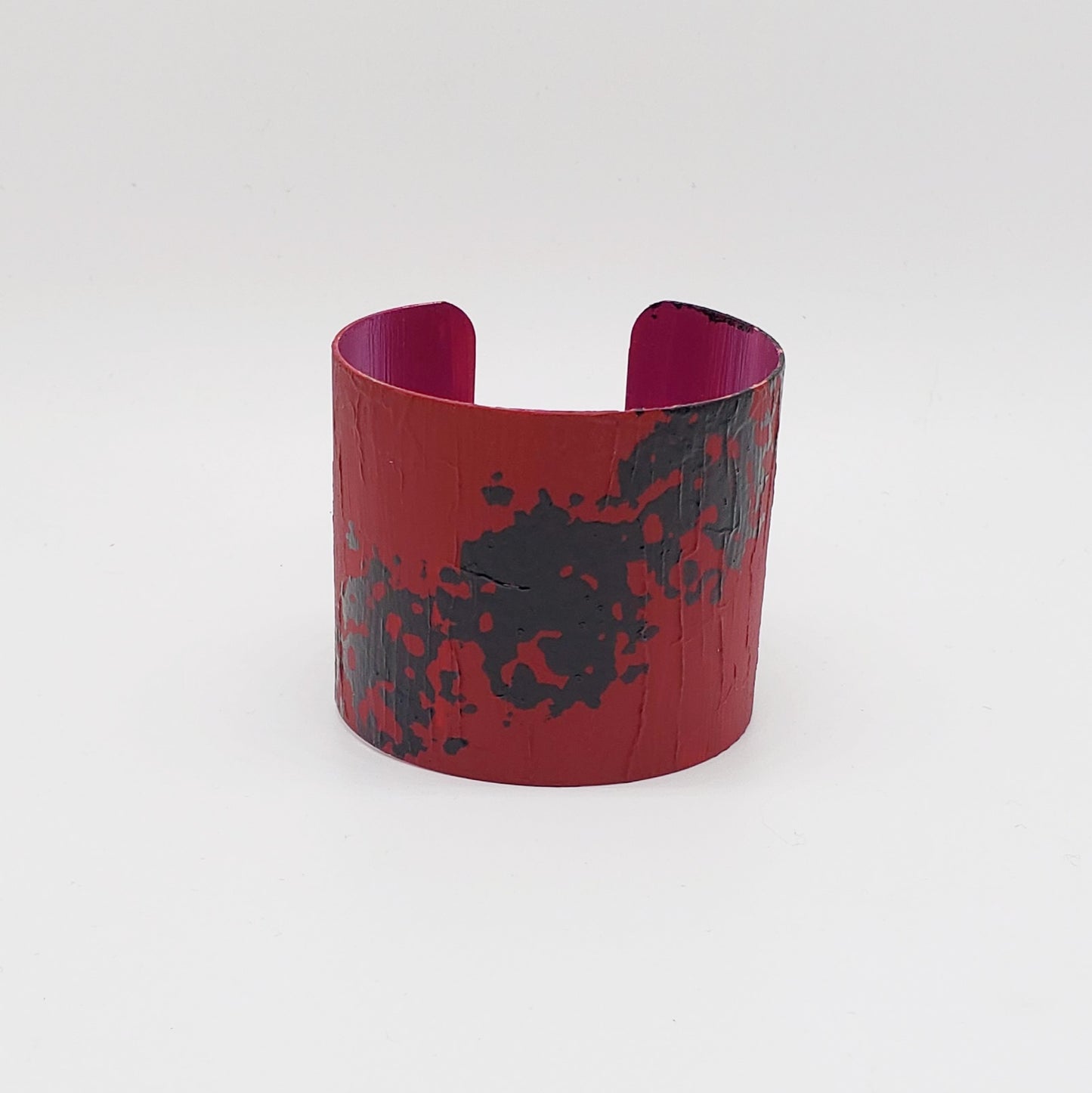 Hand Painted Solid Copper Cuff Bracelet