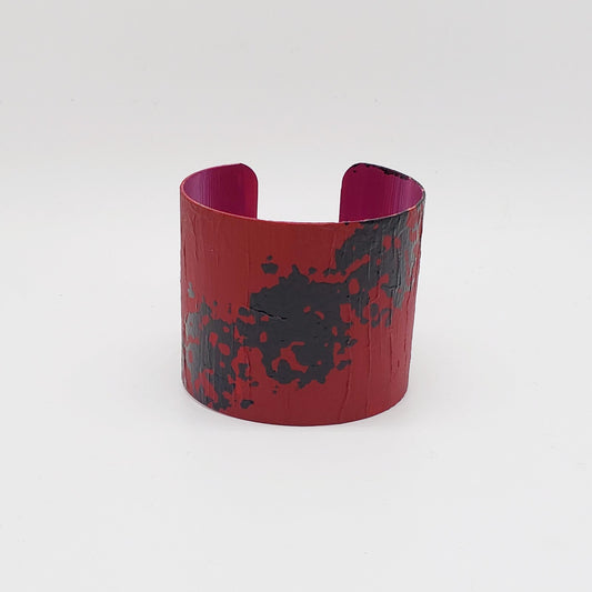 Hand Painted Solid Copper Cuff Bracelet
